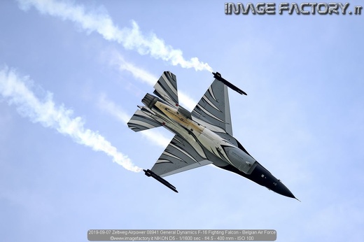 2019-09-07 Zeltweg Airpower 08941 General Dynamics F-16 Fighting Falcon - Belgian Air Force
